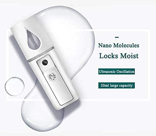 Nano Mist Facial Sprayer – A portable skincare device with ultrasonic vibration and nano-hydrating technology, designed to deeply moisturize your skin on the go.