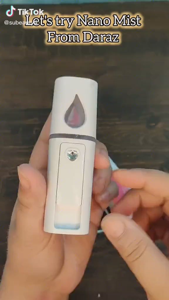 Nano Mist Facial Sprayer – A portable skincare device with ultrasonic vibration and nano-hydrating technology, designed to deeply moisturize your skin on the go.